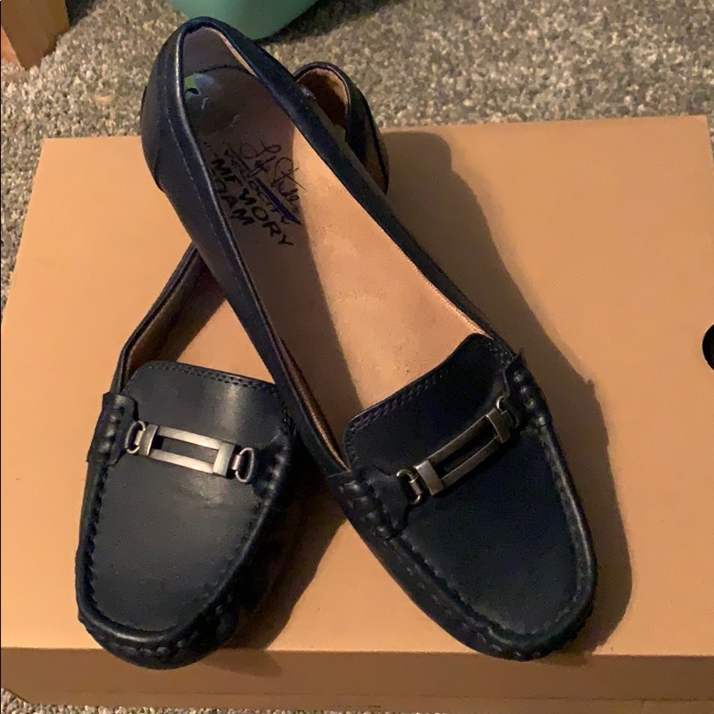 Life Support With Memory Foam Flats! Navy Blue - image 1
